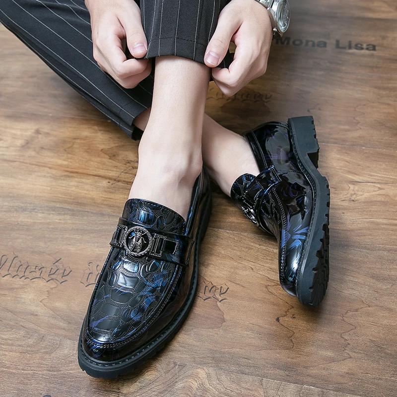Men Shoes Leather Male Men's Men Oxfords Dress Shoes for Men Luxury Designer Loafers Platform Leather Man Shoes