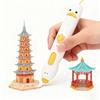 1 Set Diy Drawing Pens Pcl Low-Temperature 3D Printing Pen With 236Inch Filament Usb Charging Christmas Gift For Beginners