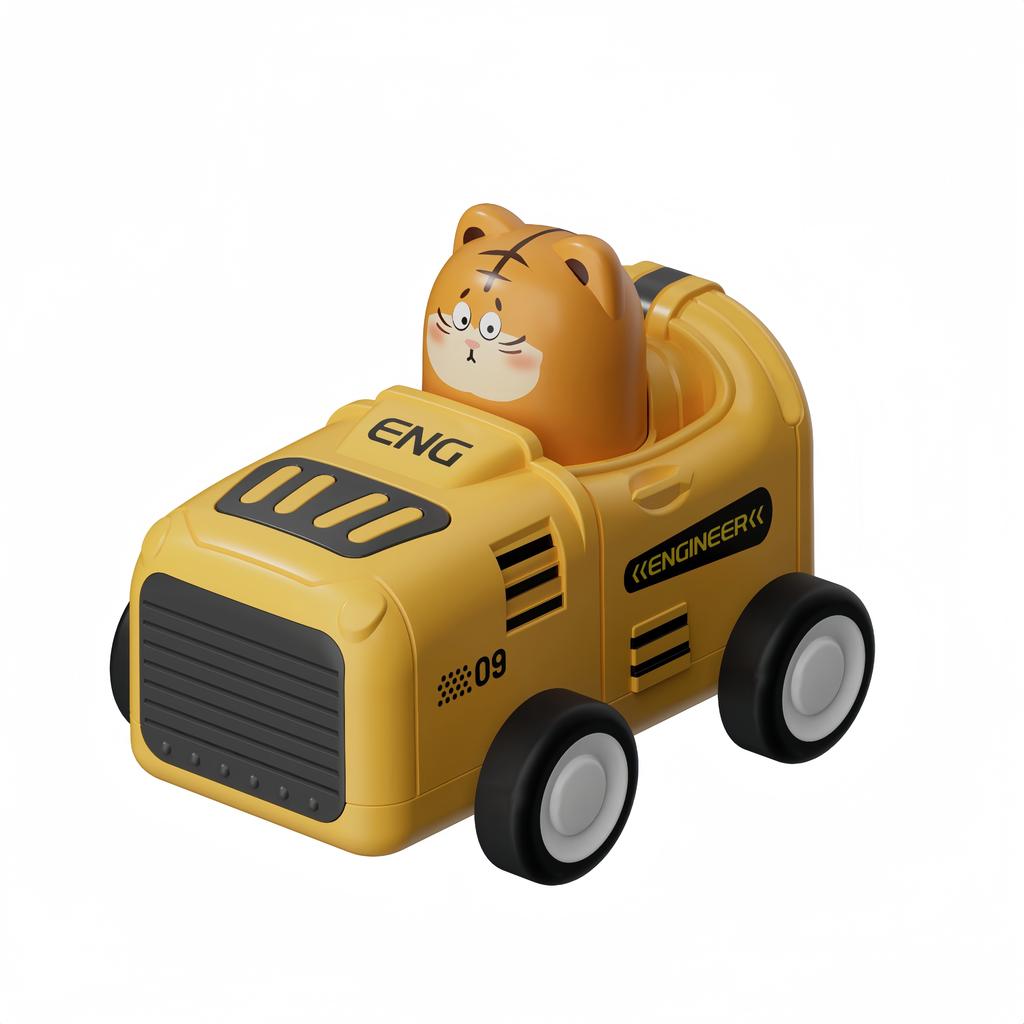 Press And Go Car Toys Animal Racing Cars, Play Vehicle Set, Friction Car Toys, As Birthday, Christmas, Halloween Gift