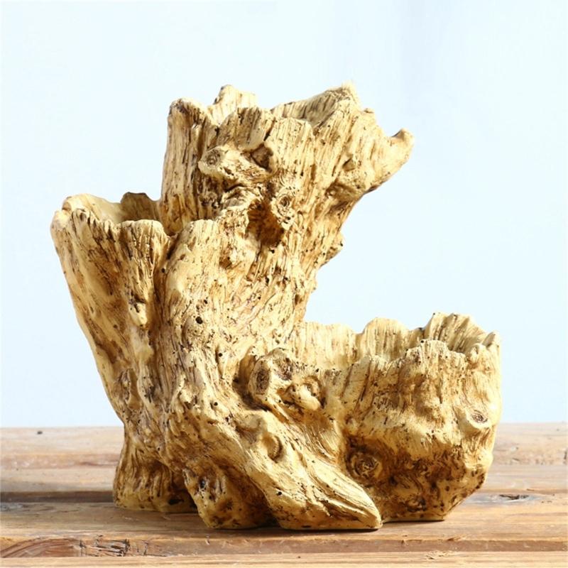 Resin Succulent Flowerpot Imitation Tree Root Shape Suitable for Creative Indoor Outdoor Arrangements and Artistic Charm