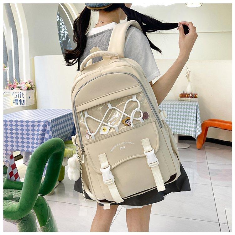 Schoolbag for Girls, Japanese-style Schoolbag for Grades 3 To 6, Versatile, Simple, and Simple for Junior High Students, Large Capacity,