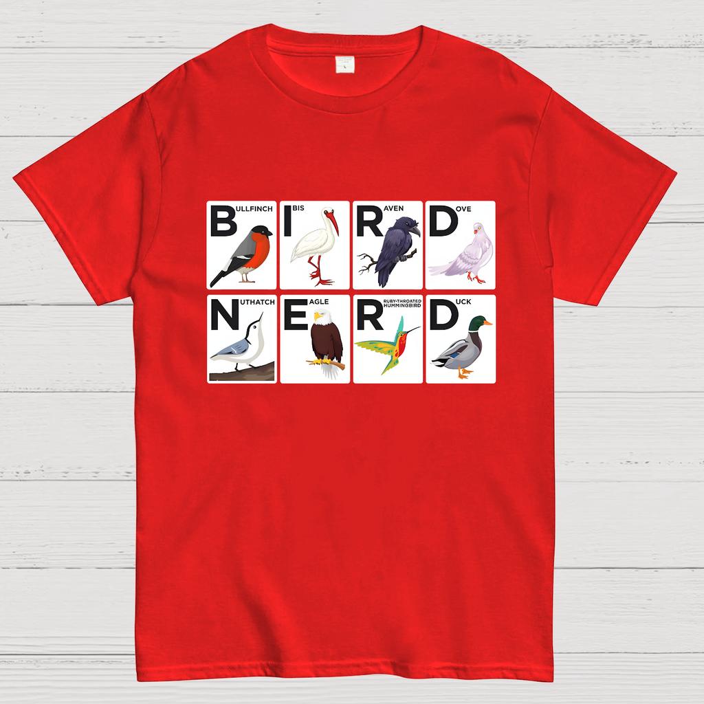 Bird Nerd Watching Vintage Retro Birdwatching Cotton Summer Casual Cool Loose T-Shirt