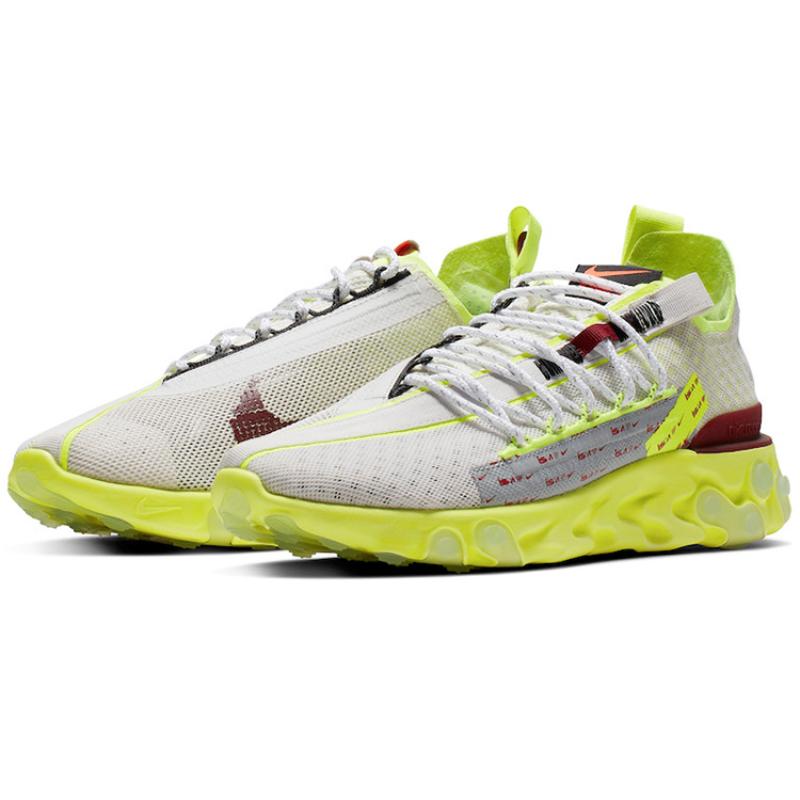 Nike React Runner Ispa Platinum Tint Volt Glow Team Red Sneakers CT2692-002