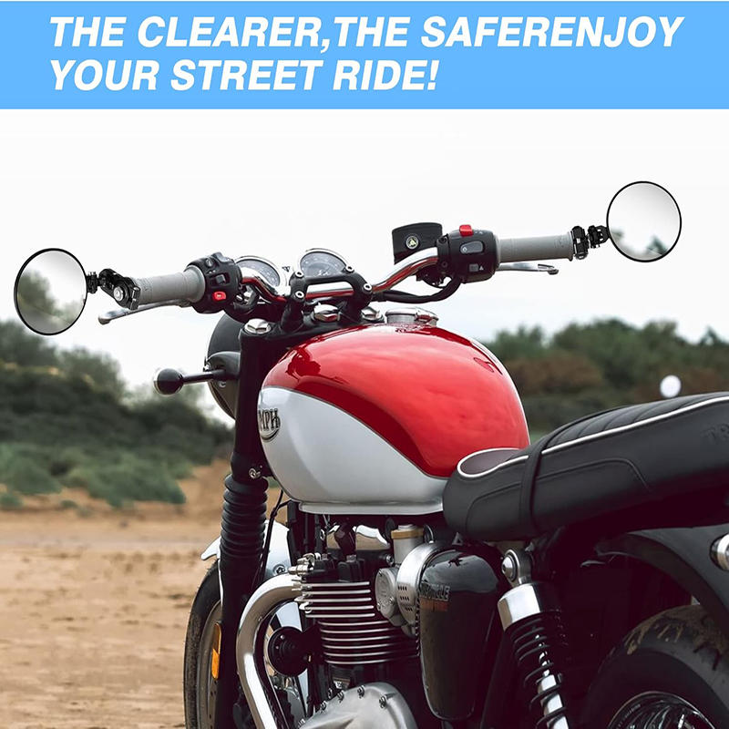 Motorcycle Rearview Mirror Holder 10mm Rotating Fixed Screw Mirror Stand Adjustable Base Modified Accessories CNC Aluminum Alloy