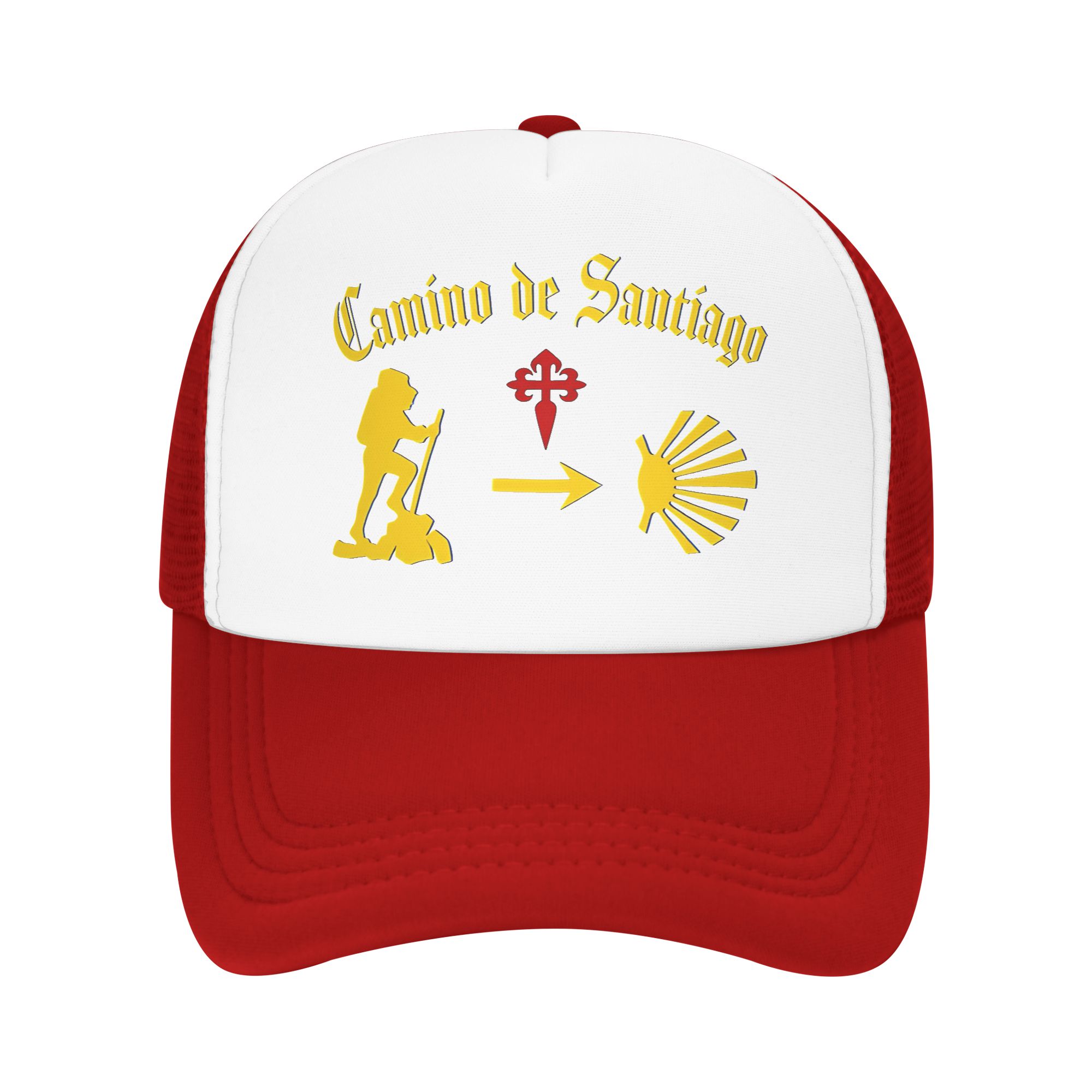 

Camino de Santiago Unisex Pilgrim Yellow Arrow Sun Hats Casual Baseball Cap Trucker Hat Sun Visor Hats FeUnisex Unisex Baseball Caps One Size