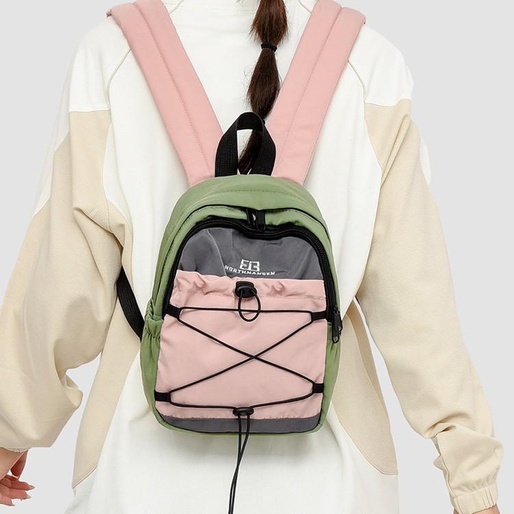 Schoolbag backpack women's 1011 new simple and fashionable commuter backpack Korean version small backpack high school student leisure small schoolbag