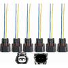 6Pcs Fuel Injectors Harness Connector Plug Replacement for Nissan Frontier 3.3L 2002-2004 for Nissan Xterra 2.4L 3.3L 2002-2004 16600-38Y10