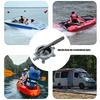 Hand Transfer Pump 720GPH Manual Priming Design with Pump Body Material Reference EPDM Sealing Components and Two Hose Ends for Boat and Motorhome