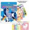 Libro de Pintura con Pegatinas de Animales para Niños Rompecabezas Diy Hecho a Mano Juguete de Pegatinas Oceánicas Libro de Juguetes de Unicornio de Dibujos Animados Regalo