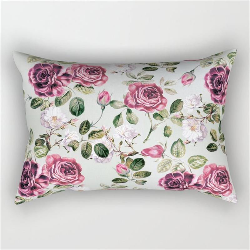 30x50cm Green Tropical Leaves Plant Pillowcase Cactus Flower Polyester Cushion Cover Ins Natural Landscape Pillowslip Home Decor