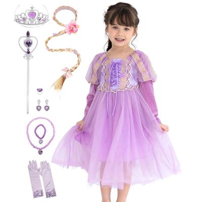[monoii] Rapunzel Dress, Cosplay, Kids Princess Costume, Halloween, Girl's Princess Costume, D204