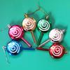 (Color) Set of 6 Colorful Candy Christmas Lollipop Ornament Festive Decorations for Christmas Tree Party
