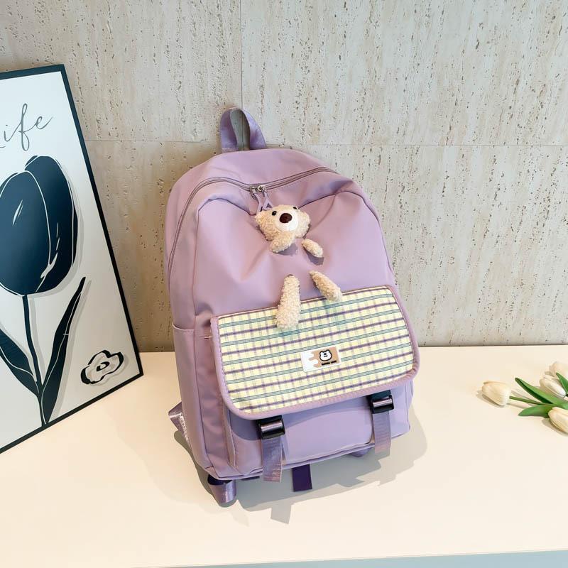 Junior high school students simple and beautiful backpack Japanese ins schoolbag girls lightweight college style girl backpack