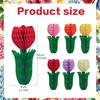 Honeycomb Tulip Flower Paper Tulip Floral Honeycomb Ceiling Hanging Decoration For Office Home Wedding Birthday Party Decor