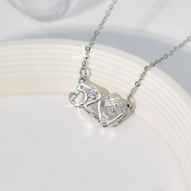 

Бьющееся Сердце Новое 520 Умное Ожерелье Женский Темперамент Одиночный Стиль Продвинутое Чувство Pure Natural