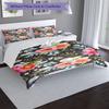 Floral Garden Print Flannel Blanket, Soft Warm Lightweight Throw Blanket for living Room,Sofa Bed Camping office