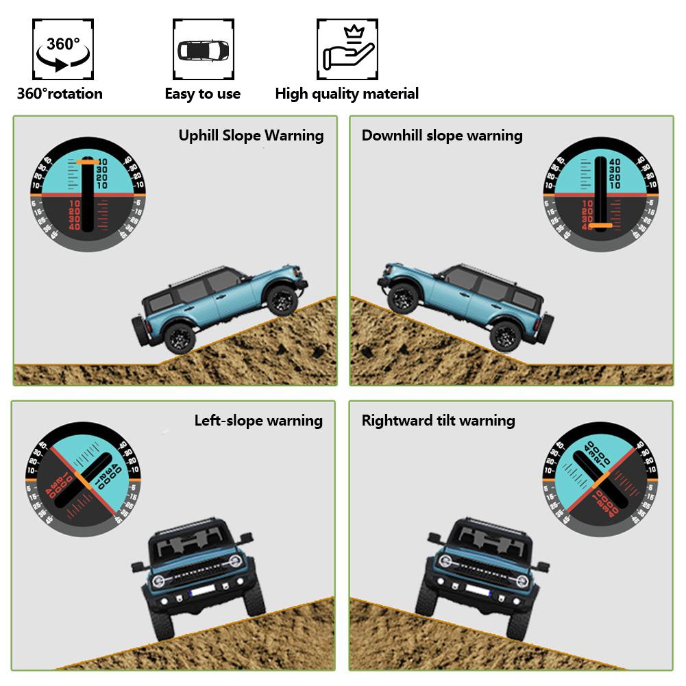 Car Mini Slope Meter Portable Angle Slope Level Meter Finder Balancer Car Vehicle Inclinometer Angel Level Finder Tool Traveller