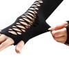 Long Gloves Mesh Gloves Masquerade Rhineston Gloves Korean   Girl