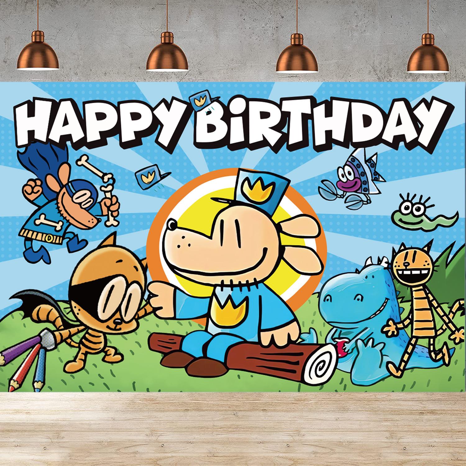 Paw Patrol Birthday Party Decorations: Outdoor Photo Background Cloth Customizable Design