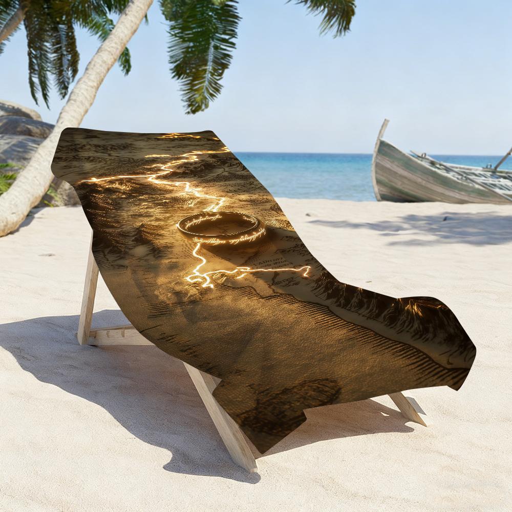 Film The Lord of the R-Rings Towel Sports Quick Dry Travel Camping Sandproof Soft Light Large Beach Towel