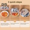 10/30/50Pcs Repeatable Aluminum Foil Insulation Cover Elastic Heat-Resistant Food Covers for Kitchen  Lock Aluminium Foil Storage Covers for Fruit