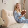 Yousheng Headboard Wedge Cushion Corduroy Triangle Headboard Pillow with Side Pocket Ergonomic Back Support Daybed Pillow for Reading Sitting Working