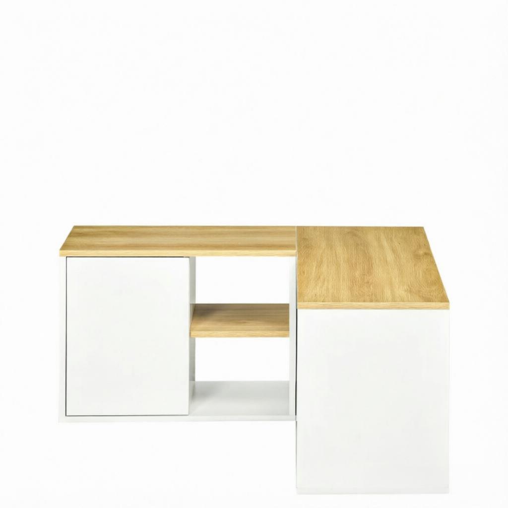 L-Shaped TV Cabinet with Open Compartments, Modern TV Cabinet, Space-Saving Corner Cabinet, Compact Corner Cabinet