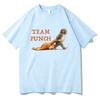 Monkey Punch Graphic T Shirts Baby Monkey Holding Plush Toy Clothing Animal Lover Gift Cotton Tee Cute Cozy Unisex Tshirts YK