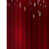 180x200cm Bath Curtain with 12 Hooks for Christmas Decoration