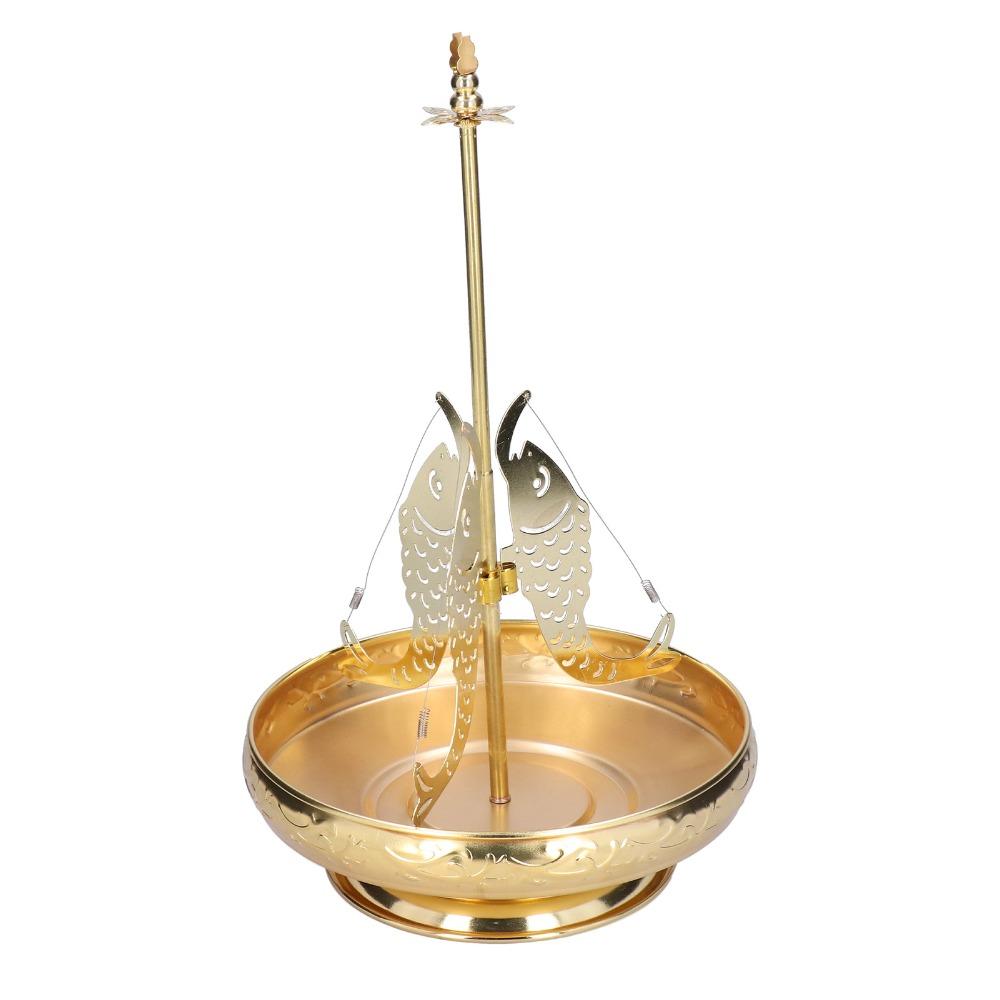 Golden Coil Incense Stand Stainless Steel Censer Support Easy Clean Incense Holder  Yoga Space