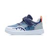 Li Ning Kinder Weich Bequem Rutschfest Abriebfest Low-Top Skateschuhe Kinder Sneaker Weiß Blau YKNR112-3