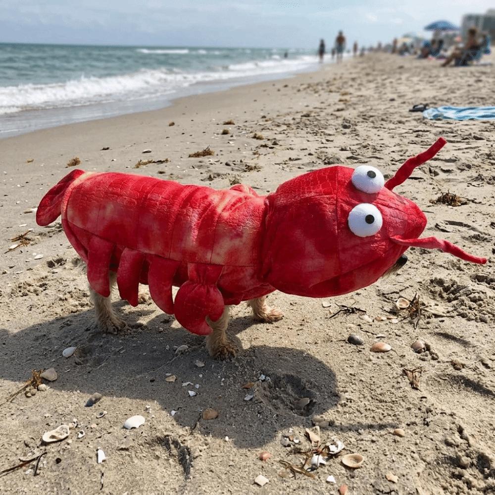 Soft Lobster Pet Costume Cozy Lobster Cosplay Clothes Funny Cat Halloween Costume Dress Up
