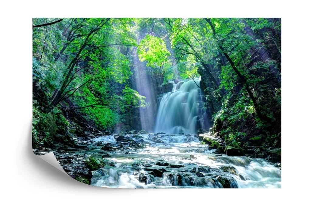 Photomural Waterfall In The Forest Non-Woven 460x300