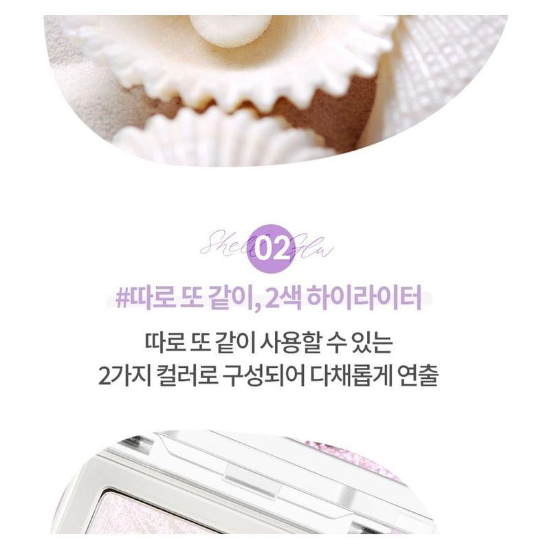 HOLIKA HOLIKA - Shell Glow Highlighter - 2 Colors