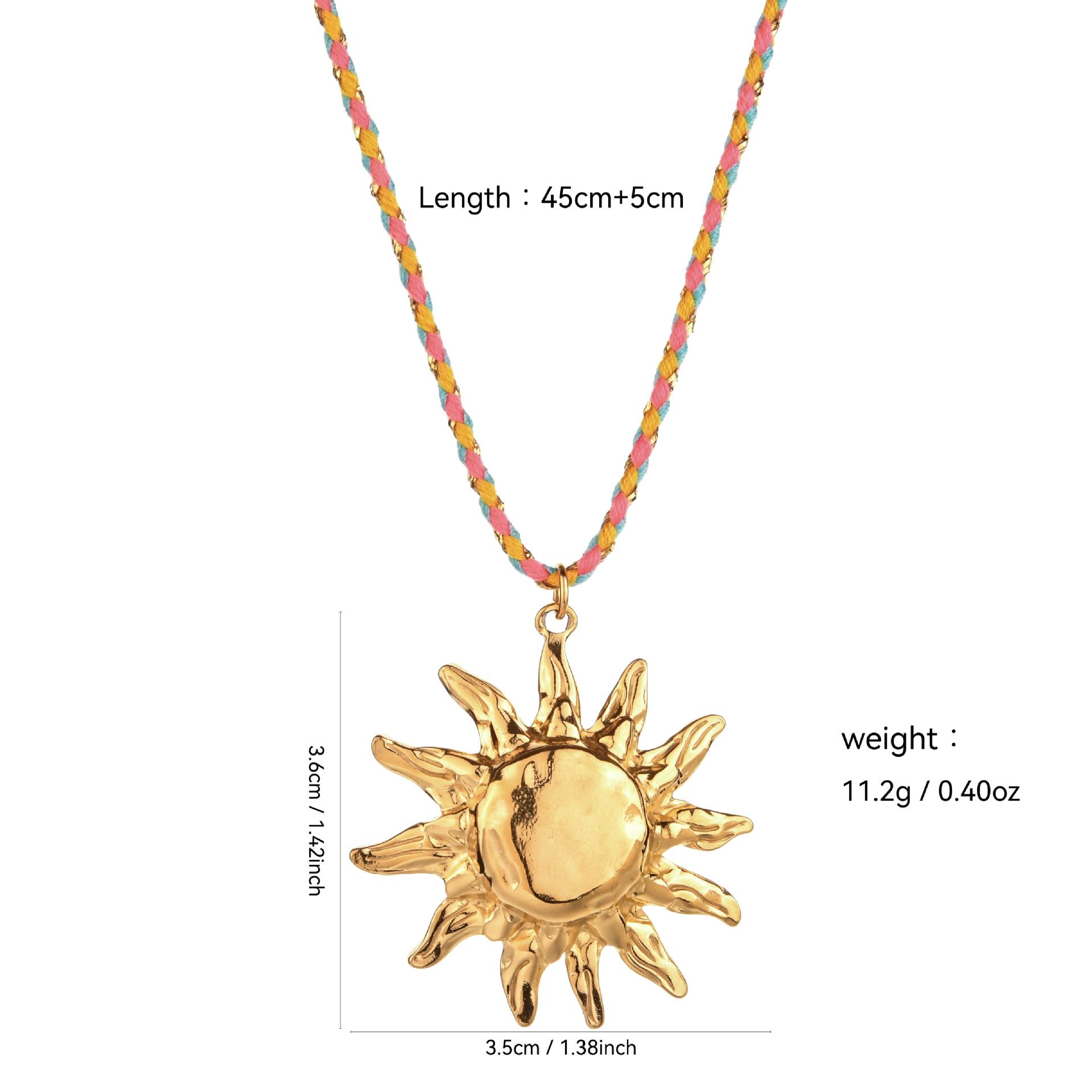 

Elegant Sunflower Pendant Stainless Steel Necklace