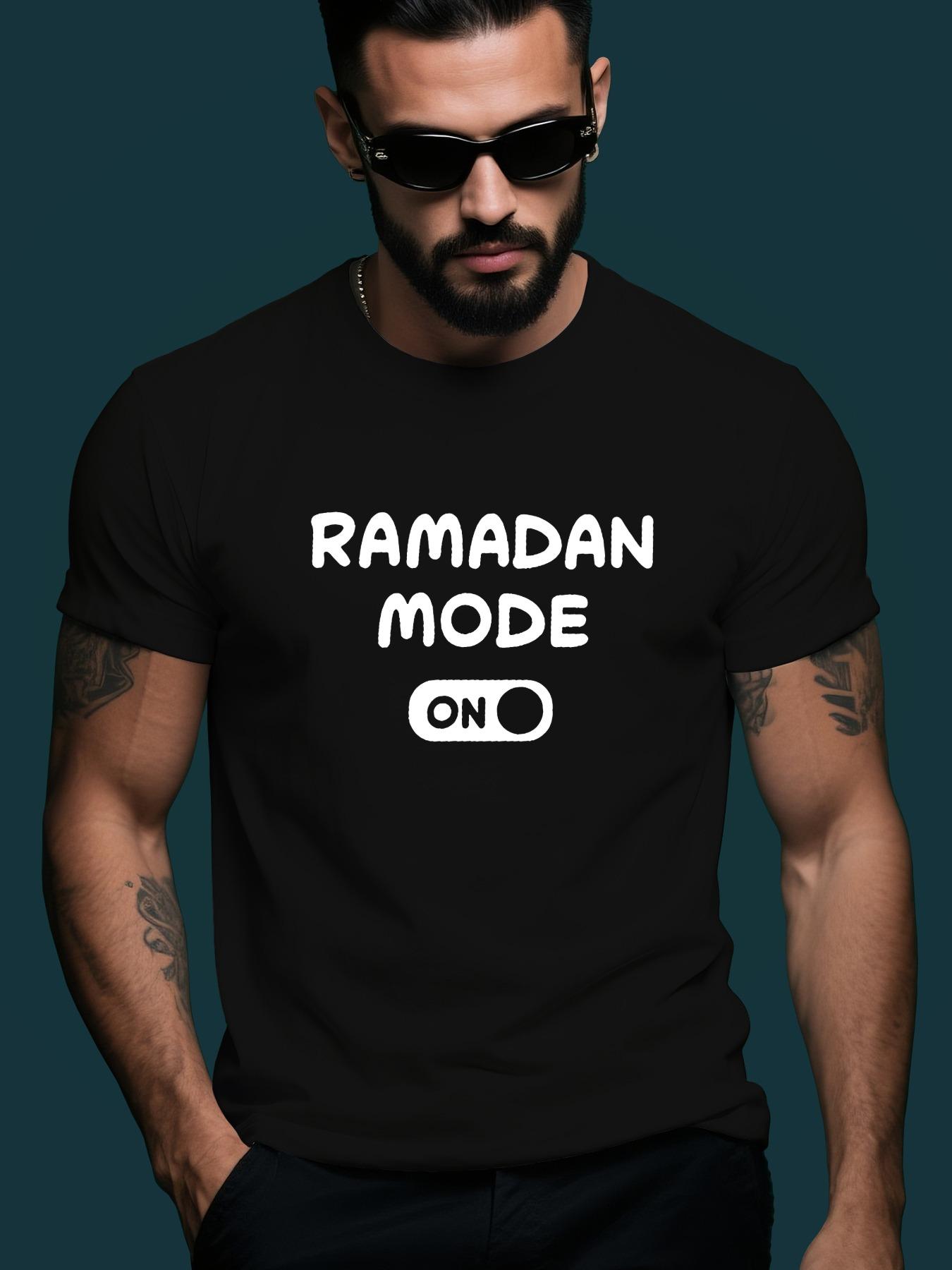 Ramadan Streetwear Trendy Casual Round Neck Short Sleeve ... S