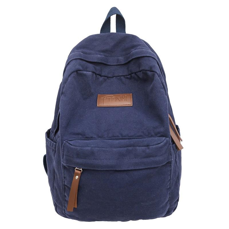 Neuer Denim-Canvas-Rucksack, als modisch gekennzeichnet, für alle vier Jahreszeiten, japanisch und koreanisch, lässig, große Kapazität