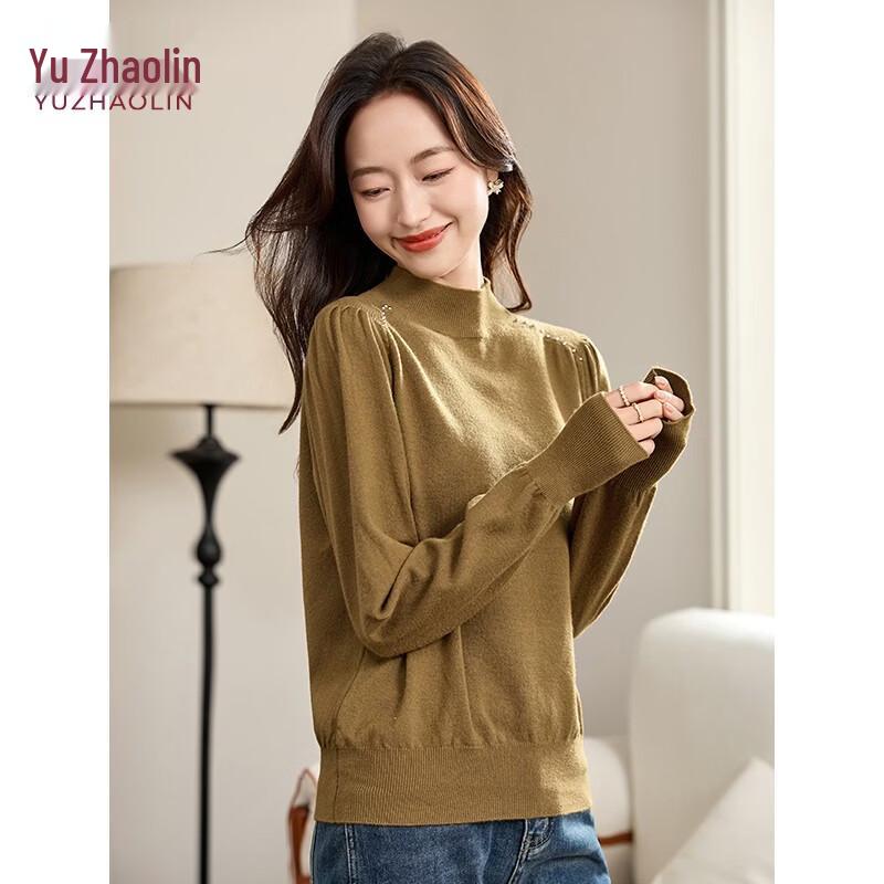YUZHAOLIN Women's Autumn/Winter High-Neck Knit Sweater