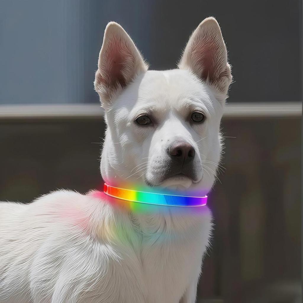 Coleira e Guia LED Mágica Luminosa para Cães e Gatos 2025: Presente de Segurança Noturna para Pet