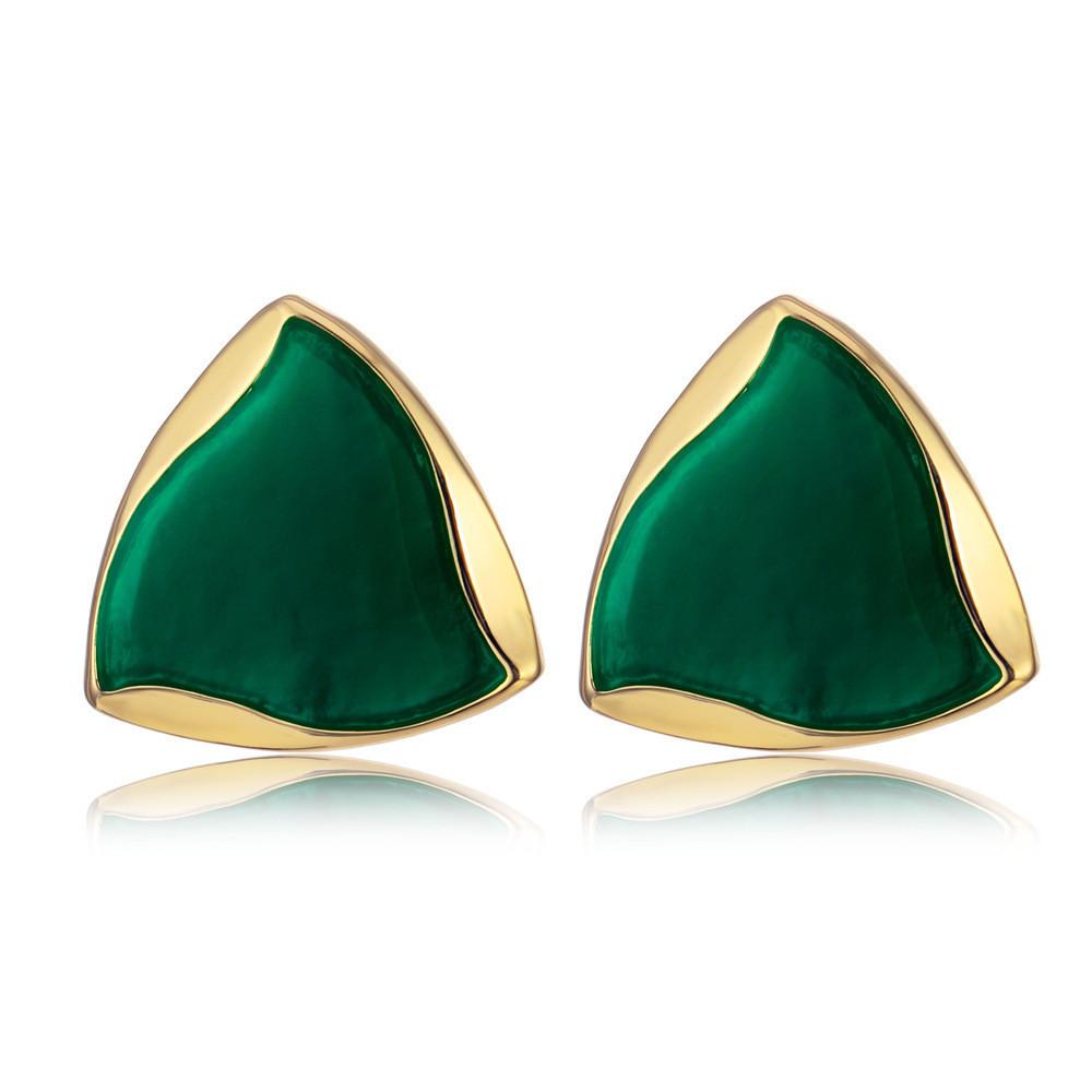 Creative Trendy Triangle Alloy Earrings Chic Simple Design For Occasions All