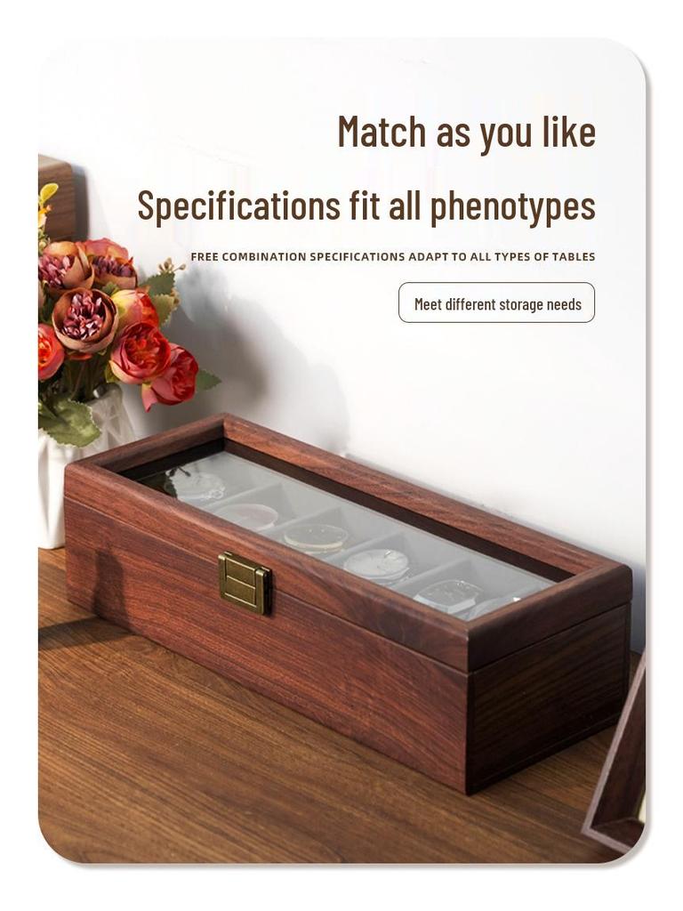 Walnut Wood Watch Box: High-End Display for Mechanical Watches & Bracelets