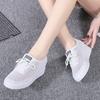 Fashion Lace Up Shallow Mouth Casual Walking Shoes Spring and Autumn New Round Toe Thick Sole Breathable Sports Shoes for Women