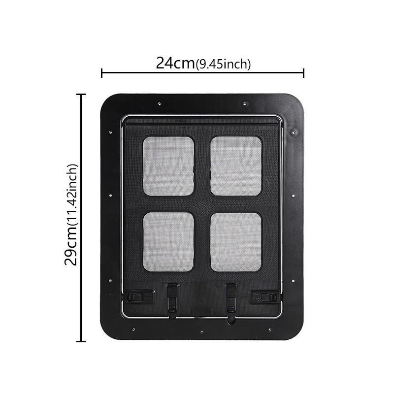 Automatic Pet Dog Home Screen Door Lockable Sliding Screen Door Magnetic with Magnetic Flap Car Doors 4 Ways Lockable Pet Gate