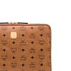 MCM Aren Zipper Closure Faux Leather Clutch Bag Medium Unisex Clutch Bag Brown Cognac MXEAAVI03CO001