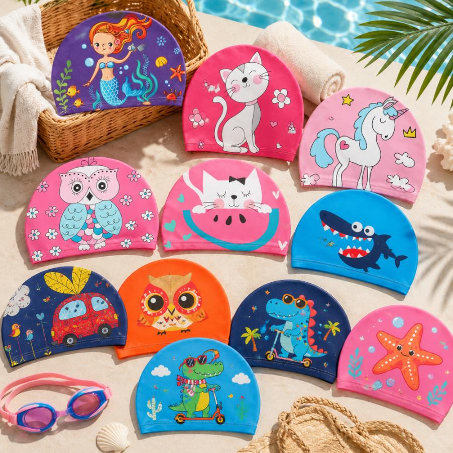 Aqua-Sport Czepek Junior Polyester Printed Unicorn Clouds  As8641
