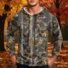 Men's Printed Casual Hoodie with Pocket and Drawstring for Everyday Wear