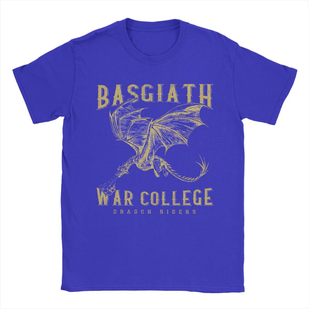 Basgiath War College Fourth Wing Dragon Rider Fantasy Bookish T Shirts Pure Cotton Novelty T-Shirt O Neck Tees Clothing Printing