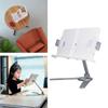 Book Holder Silver Multifunctional Adjustable Height Hands Free Stable Sturdy  Book Stand for