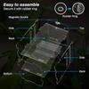 Magnetisk Akrylbur Nano Trelevende Tarantell Terrarium Reptilhabitat Oppdrettsboks for Edderkopp Skorpion Sling Isopoder