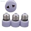 White E27 Plug Bulb Holder Light Fixture Bulb Base Adapter Lamp Socket Us Eu